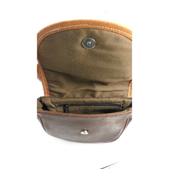 MONTANA SILVERSMITHS LEATHER CROSS HAIR FRINGED SHOULDER BAG PURSE HOT UNIQUE - Picture 8 of 8